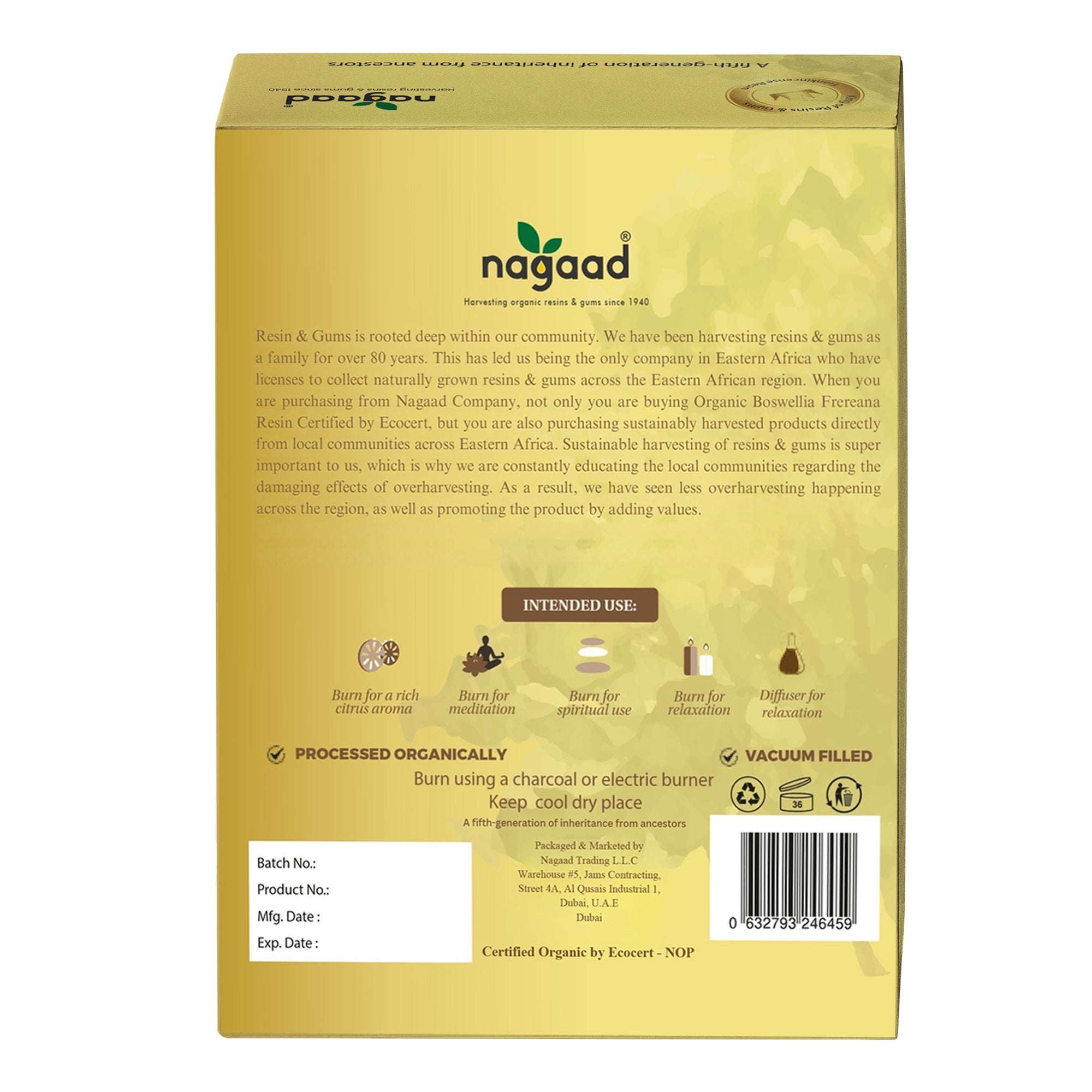 Frankincense Boswellia Frereana Resin